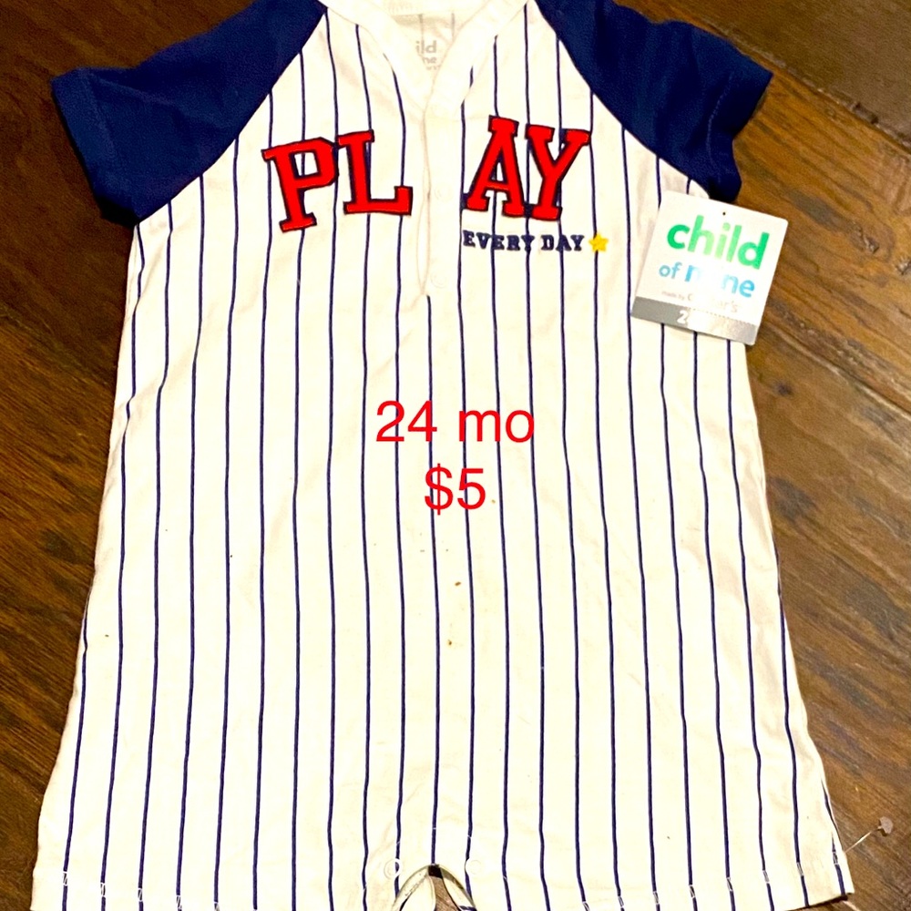 One piece Boys 24 mo romper